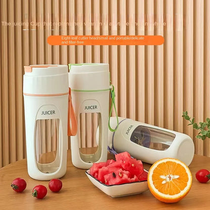 Vaso Mezclador Portátil, Recargable por USB. Para Smoothies y Batidos, Tamaño Personal. Máquina Extractora de Frutas