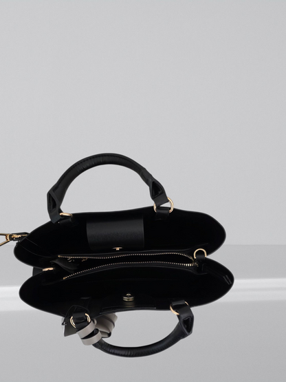 Bolso de piel con monedero