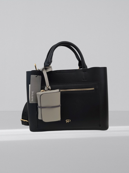 Bolso de piel con monedero